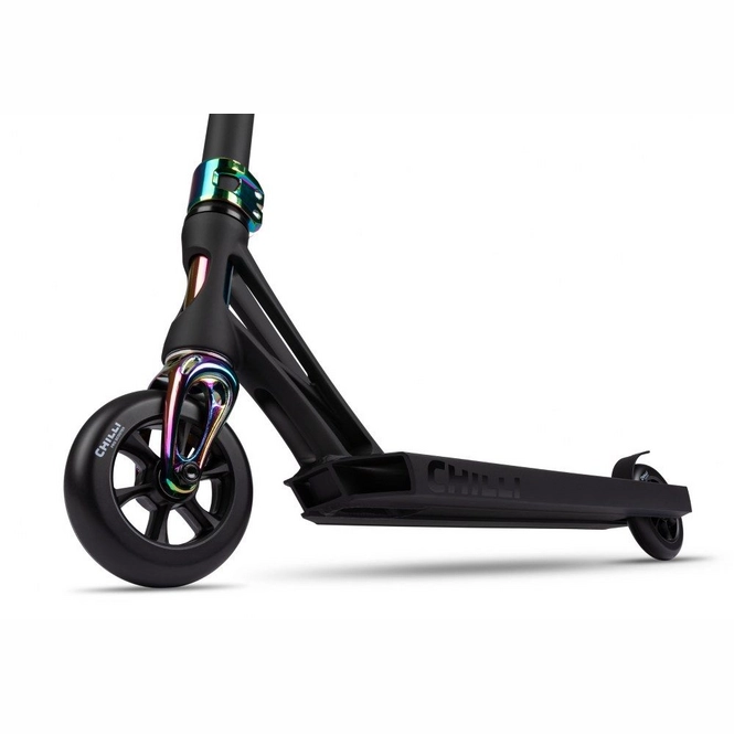 Chilli Pro Beast V2 Profi Stunt Scooter 110mm Rollen ABEC 9 4D forged Aluminium black neochrom