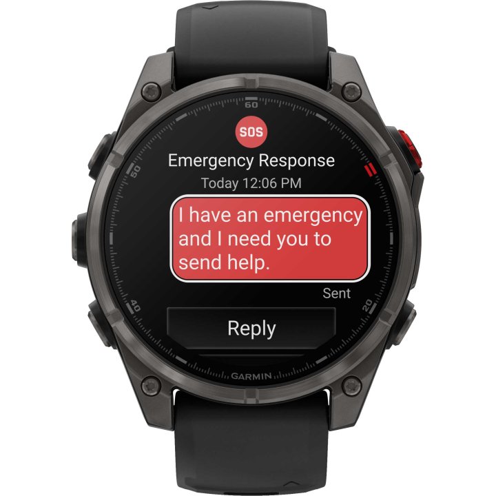 Garmin fenix 8 Pro AMOLED Sapphire GPS Smartwatch 47mm Schwarz Titan DLC inReach LTE