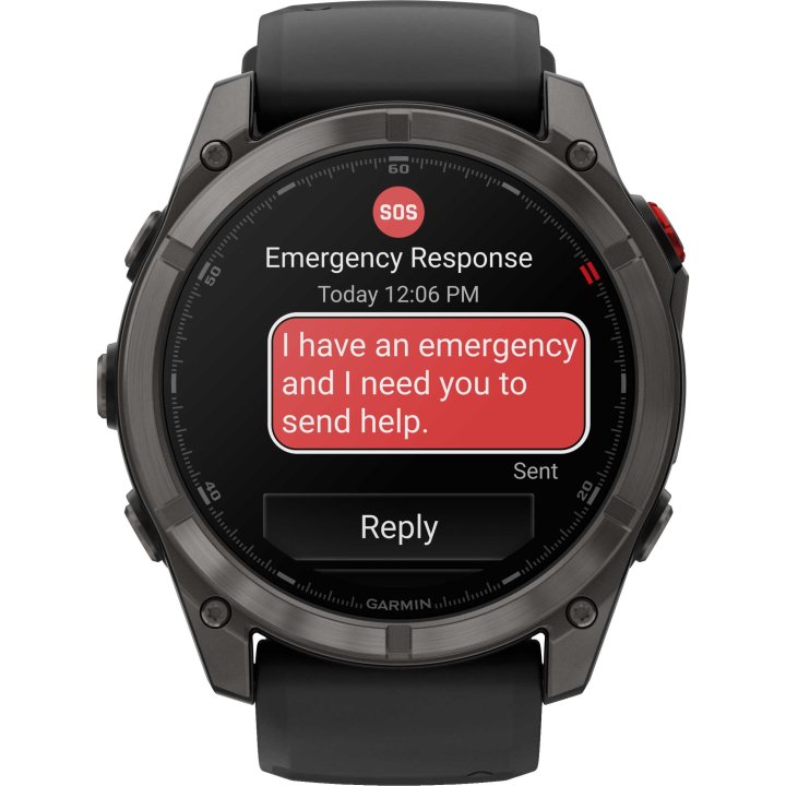 Garmin fenix 8 Pro AMOLED Sapphire GPS Smartwatch 51mm Schwarz Titan DLC inReach LTE