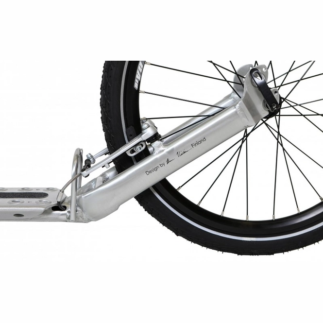 Kickbike Sport Max Tretroller 28/20 Zoll pannensicher Alu silber - Afbeelding 4
