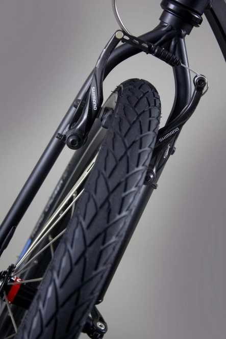 Mibo Express Tretroller 20 Zoll Stahlrahmen Shimano-Bremse schwarz