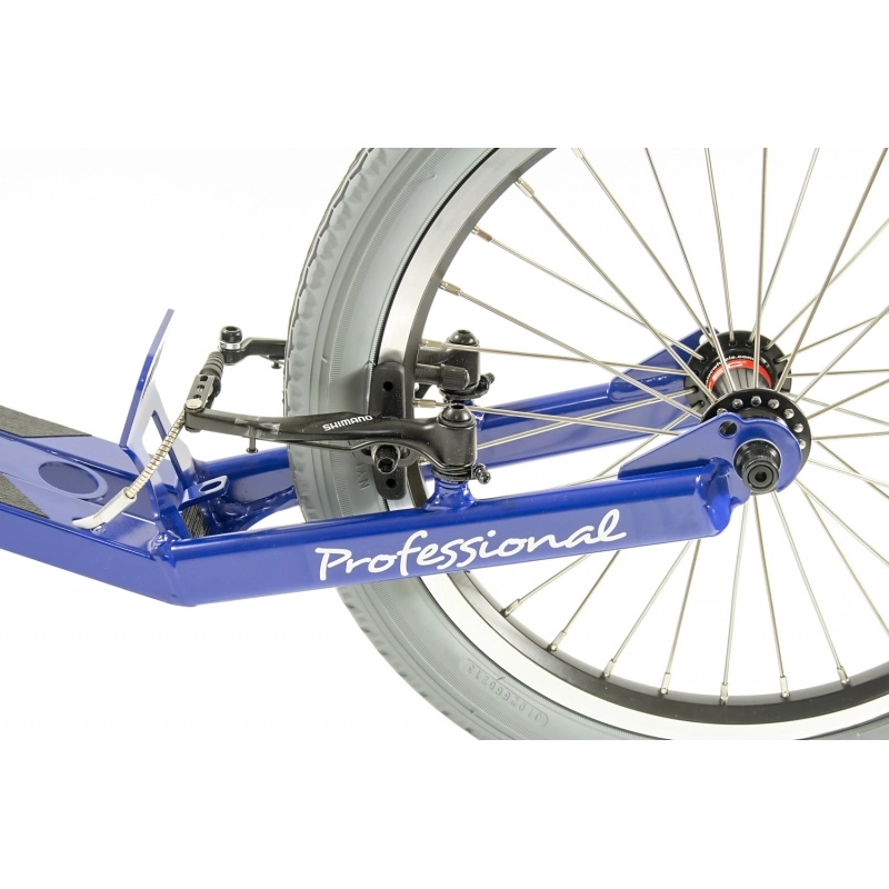 Mibo Professional Tretroller 16 Zoll Stahlrahmen Shimano Deore blau