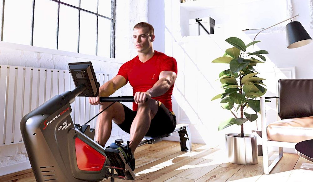 Sportstech RSX500 Roeimachine – Magnetische + Luchtweerstand, 12 Programma’s, 150 kg