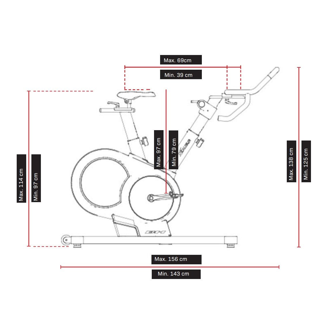 BH Xcalibur EMS H9343 Smart Bike – Geconnecteerde Indoor Cycling Fiets - Afbeelding 12