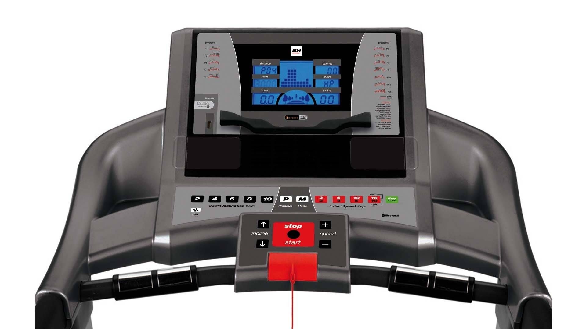 BH Fitness i.F2W G6473I Loopband – i.Concept, 18 km/u, 12 Programma’s, Opvouwbaar
